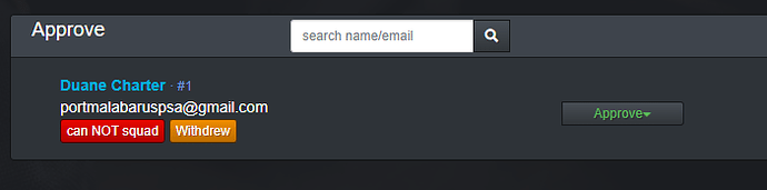 Dashboard after withdraw